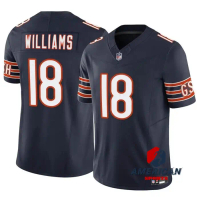 Men's Chicago Bears Caleb Williams 2024 Draft First Round Limited Ameican Football Jersey