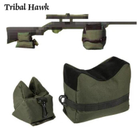 Front&amp;Rear Sniper Bag Gun Target Stand Rifle Support Shooting Sandbag Unfilled 600D Oxford Outdoor Hunting Rifle Rest Bag