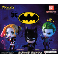 全套3款 日本正版 蝙蝠俠 環保扭蛋 扭蛋 轉蛋 造型扭蛋 環保蛋殼 小丑女 小丑 公仔 - 562252