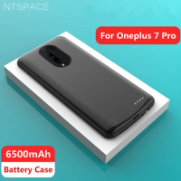 NTSPACE External Charging Powerbank Case For Oneplus 7 Pro Battery Cases 6500mAh Portable Charger Power Bank Shockproof Cover