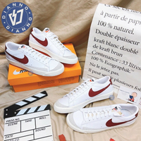 帝安諾-實體店面 NIKE BLAZER LOW '77 VNTG 白紅 皮革 板鞋 小白鞋 DA6364-102【APP下單享4%點數】