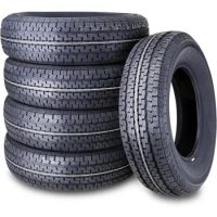 5 FREE COUNTRY Heavy Duty Trailer Tires ST205/75R15 205 75 15 10-Ply Load Range E Steel Belted Radia