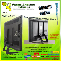 Standing kaki TV LED LCD 14\ s/d 43\" Universal (43 40 32 24 21 17 14) Cocok semua merk TV 100% Bes