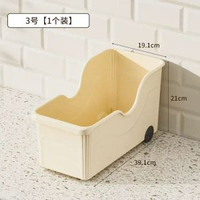 櫥櫃收納盒大容量儲物盒帶滑輪廚房置物架鍋具收納架調料收納筐子