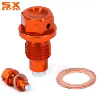 M12*1.5 Magnetic Frame Oil Drain Plug Bolt Screw For KTM SX XC XCF XCW SXF EXC EXCF 125 200 250 300 350 450 530 SMR Duke 450-690