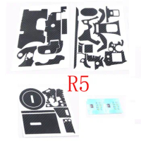 camera body protection film carbon fiber stickers scratch-resistant rough glue send spare stickers For Canon R5 R6