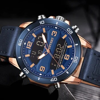 DIVEST Brand Watches Mens Top Luxury Sport Military Waterproof Quartz LED Digital Analog Alarm Clock Original Relogios Masculino