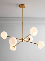 丹麥客廳吊燈輕奢侘寂風藝術個性魔豆分子燈北歐風臥室吊燈