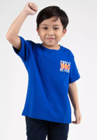 FOREST Forest Kids Boys Premium Cotton Interlock Round Neck Graphic T-Shirt | Baju T-Shirt Budak Lelaki - FK20218-34RoyalBlue