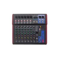 SUM-U8 Factory Wholesale 8 Channels Professional Digital Audio Mixer Dj Controller/audio Console Mixer