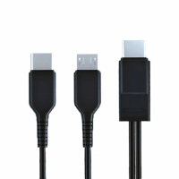 【魔宙】一分二 Type-C轉MicroUSB+Type-C 2A快充充電線