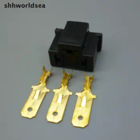 Shhworldsea 10Kit H4 9003 HB2 3Pin 7.8mm Car connector Auto Lamp Male Connector Plug Bulb Ballast Adaptor socket