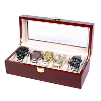 手錶盒 烤油漆61020位手錶盒珠寶首飾盒收納展示包裝盒木盒新品 限時折扣