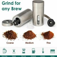 Manual Coffee Grinder Mini Stainless Steel Manual Coffee Bean Burr Grinder Coffee Accessories