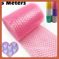 20cm x 5 meter Pink Air Bubble Roll Love Heart-shaped Party Favors Gifts Packing Foam Roll Gift Box Packing Filler Wedding Deco