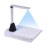 High Speed USB Book Image Document Camera Scanner 5 Mega-pixel HD High-Definition A4 Scanning Size with OCR Function LED Light