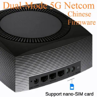 Nano SIM Card Slot Dual-Mode 5G 4G Netcom Wireless Mesh WiFi 6 Router 802.11ax/ac 2.4GHz 574M 5GHz 2402M 1000M WAN/LAN RJ45 Port