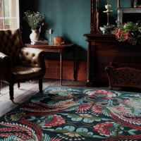 Golden Peacock Luxury Vintage Living Room Carpet Briar Bee Bedroom Rug Decoration home Tapis De Luxe роскошный ковер Alfombra IG