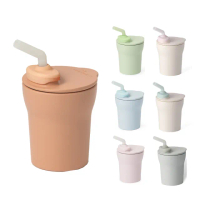 【Miniware】天然聚乳酸兒童學習餐具 愛喝水水杯組 1-2-3 Sip! Sippy Cup(寶寶入門款餐具首選)