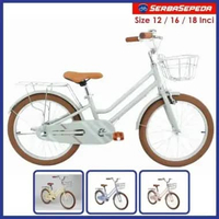 Dominate CT12 / CT16 / CT20 Sepeda Anak City Bike 12 / 16 / 20 Inci Frame Alloy CT16 - Blanc White