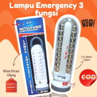 Lampu Emergency 18 LED Mitsuyama Cas Ulang + Senter 5Watt Mitsuyama Emergency Serbaguna 2 Tampilan B