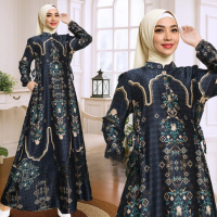PROMO TERLARIS !!! [TRENDING] Gamis  Premium/ Gamis Motif/ Gamis Syar'i busui &, wudhu friendly Terl