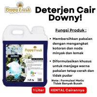 Poppy Fresh deterjen cair downy 1 Liter - Busa Melimpah - Pakaian Bersih Sempurna