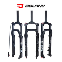 Bicycle Solo Air front suspension Fat 20/26 inch BOLANY MTB Snow fork Aluminum Alloy Manual/Remote control Bike e-bike Wide tire