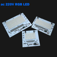 ac220V RGB led pcb with integrated IC driver 20W 30W 50W SMD 5050 Lamp Remote Control 16 Colors led floodlight