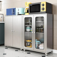 304 stainless steel household restaurant kitchen storage cabinet, kitchen bowl cabinet, dining side cabinet, activity storage