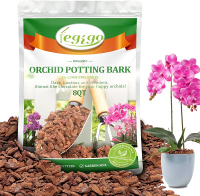 Legigo 2 Quarts Organic Orchid Potting Bark- All Natural Orchid Bark Potting Mix Pine Bark Wood Chip