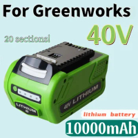 40V 18650 Li-ion Rechargeable Battery 40V 10000mAh for GreenWorks 29462 29472 29282 G-MAX GMAX Lawn Mower Power Tools Battery