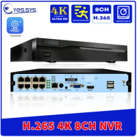 8CH 8MP 4K POE NVR Video Recorder Audio IP Camera H.265 CCTV System ONVIF P2P Compatible DAHUA HIKVISION Surveillance Camera