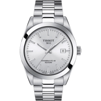 TISSOT 天梭 官方授權 GENTLEMAN 80小時矽游絲紳士機械手錶 母親節送禮推薦 T1274071103100