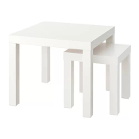 LACK 子母桌 2件組, 白色