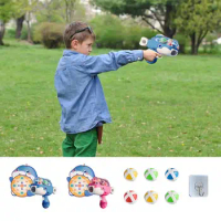 Sticky Ball Throwing Toy Motor Skill Launching Toy With 6 Sticky Ball Shooting Ball Guns Children Toy Launching Ball Supplies