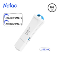 Netac Pendrive 64GB USB Flash Drive USB 3.0 Disk Key USB Stick Memory Disk Cheap Things with Free Shipping for PC Laptop Car TV