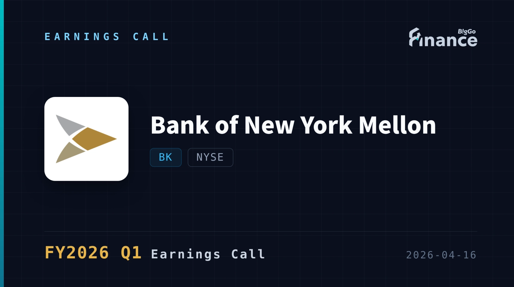 [Bank of New York Mellon Q1 2026 Earnings Call] Earnings Soar 42% to $2 ...