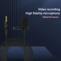 Mini Professional Lapel Microphone Computer Camera Plug P2 USB condenser microphone camera interview wired microphone
