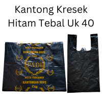 HDPE 40/Kantong Kresek Hitam, kantong plastik hitam tebal 500 gram