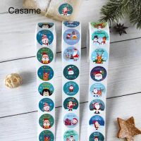 500pcs Christmas Gift Sticker Decorative Seal Sticker Merry Christmas Label Santa Claus stickers