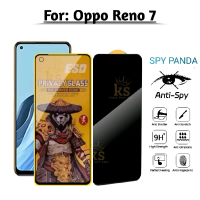 Spy Panda Tempered Glass Privacy ESD untuk Oppo Reno 7 Anti-Spy Privasi Layar Tahan Goresan dan Anti