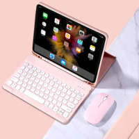 Keyboard Cover for iPad 10.2 9th 8th 7th Mini 6 Air 4 5 10.9 Pro 9.7 10.5 11 Inches Wireless Bluetooth Mouse Keyboard Case