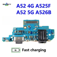 USB Charger Dock Connector Charging Port Microphone Flex Cable For Samsung Galaxy A52 4G A525F 5G A526B Parts