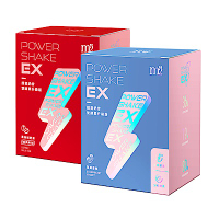 【m2 美度】PowerShake EX 超能奶昔升級版-黑絲絨奶茶(26gx7入)x1盒+草莓優格(25gx8入)x1盒