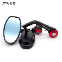 Motorcycle Bar End Rear Mirrors Accessories Motorbike Scooters Rearview Mirror Side Mirrors for Yamaha Xjr1200 Xmax 125 250 300