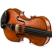 CHRISTINA European Workshop Violin, Gorgeous Carvings &amp; Classic Warm Brown Varnish, Professional Collection Level (EU6000A)