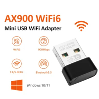 AX900 USB WiFi 6 Bluetooth 5.3 Adapter 2in1 Dongle Dual Band 2.4G&amp;5GHz USB WiFi Network Wireless Receiver DRIVER FREE