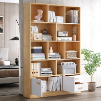 簡易書架落地客廳置物架臥室收納架小型置物柜現代簡約圖書館書柜