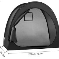 Bike Cover Storage Tent Tricycle Cover Storage Shed Tent Durable Polyester Waterproof Anti-Dust Portable Foldable Bike Tent (78